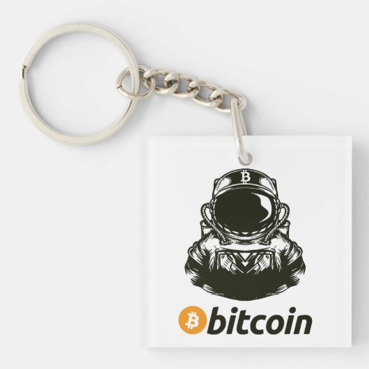 BITCOIN-Crypto宇宙飛行士 – Qrコード キーホルダー (正面)