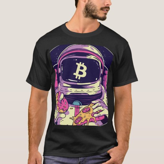 BITCOIN-Crypto宇宙飛行士 Tシャツ (正面)