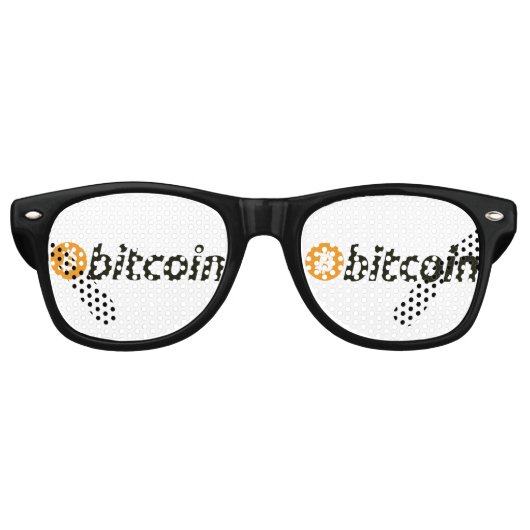 BITCOIN-Crypto BTC おもしろい レトロサングラス (正面)