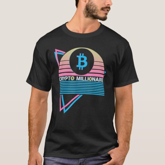 Bitcoin Crypto BTC Cryptocurrency Crypto Millionai Tシャツ (正面)