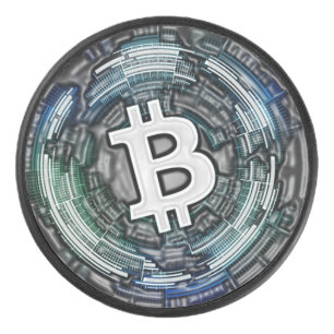 BITCOIN Crypto Coin Logo BTC Cryptocurrency Trader アイスホッケーパック