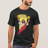 Bitcoin Crypto Has Risen   Cryptocurrency Jesus Tシャツ (正面)
