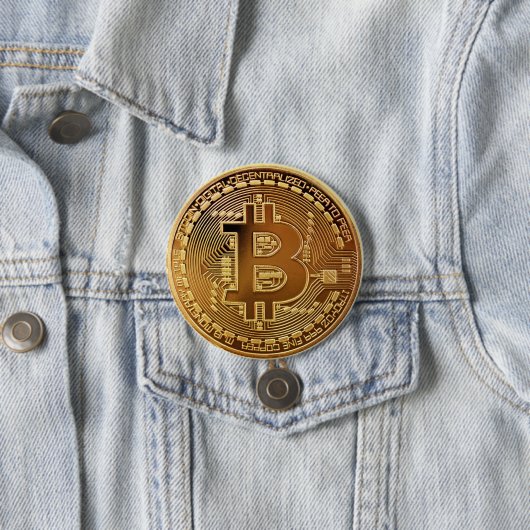 Bitcoin Crypto Large Coinボタクールン 缶バッジ (インサイチュ)