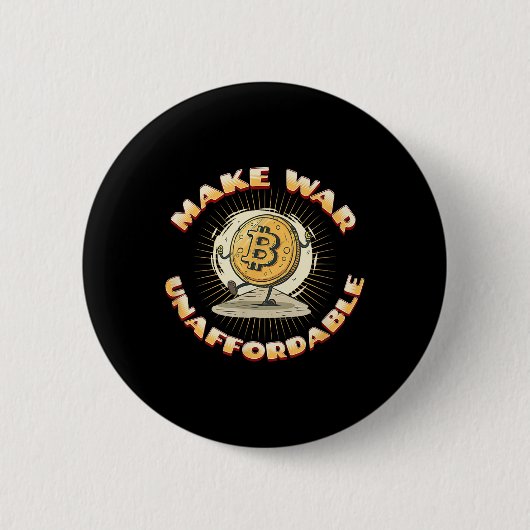 Bitcoin Cryptocurrencyが戦争を手に入れることができないアンチ 缶バッジ (正面)