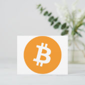 Bitcoin - Cryptocurrencyアライアンス ポストカード (スタンド正面)