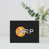 Bitcoin Cryptocurrencyスワップを介した暗号ミームXRP ポストカード (スタンド正面)