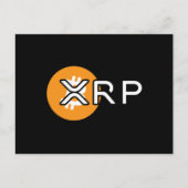 Bitcoin Cryptocurrencyスワップを介した暗号ミームXRP ポストカード (正面)