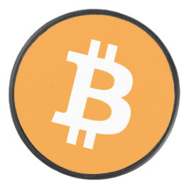 Bitcoin Cryptocurrencyロゴ アイスホッケーパック