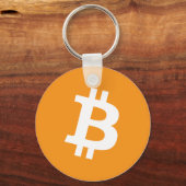Bitcoin Cryptocurrencyロゴ キーホルダー (正面)