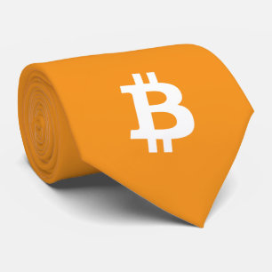 Bitcoin Cryptocurrencyロゴ ネクタイ