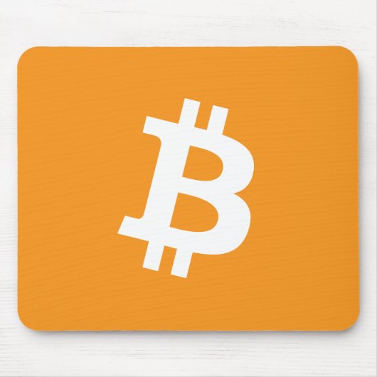 Bitcoin Cryptocurrencyロゴ マウスパッド (正面)