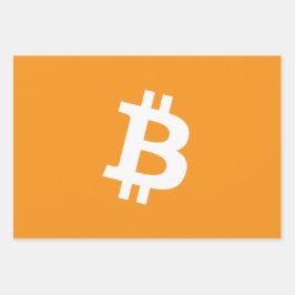 Bitcoin Cryptocurrencyロゴ ラッピングペーパーシート