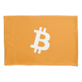 Bitcoin Cryptocurrencyロゴ 枕カバー (正面左)