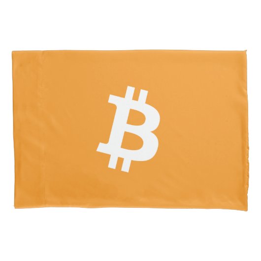 Bitcoin Cryptocurrencyロゴ 枕カバー (正面左)