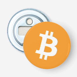 Bitcoin Cryptocurrencyロゴ 栓抜き