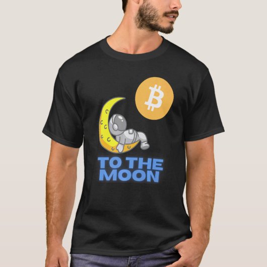 Bitcoin Cryptocurrency To The Moon Blockchain Hodl Tシャツ (正面)