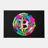"Bitcoin Cypherpunk" 油絵 ドアマット (正面)