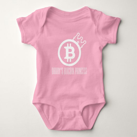 BITCOIN-Daddy's Bitcoinプリンセス-Onsie-Crypto ベビーボディスーツ