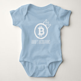 BITCOIN-Daddy's Bitcoin Prince-Onsie-Crypto ベビーボディスーツ