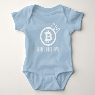 BITCOIN-Daddy's Bitcoin Prince-Onsie-Crypto ベビーボディスーツ