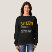 Bitcoin Definition Crypto Invest Quote スウェットシャツ (正面フル)