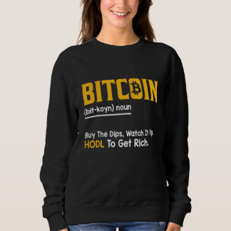 Bitcoin Definition Crypto Invest Quote スウェットシャツ