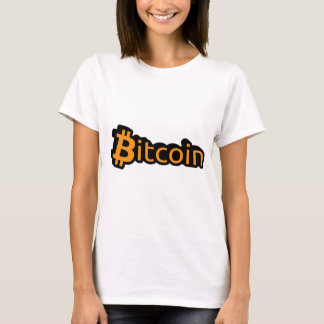 Bitcoin Dollar Schrift Tシャツ