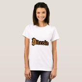 Bitcoin Dollar Schrift Tシャツ (正面フル)