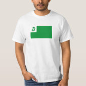 Bitcoin & Esperanto国旗， Tシャツ (正面)