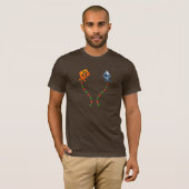 Bitcoin & Ethereum Kites Bullish Crypto Trader Tシャツ (正面フル)