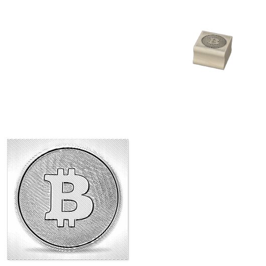Bitcoin Fan ラバースタンプ (押印)