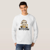 Bitcoin Faultier Coinsがデジタル通貨を保有 Tシャツ (正面フル)