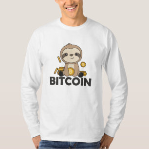 Bitcoin Faultier Coinsがデジタル通貨を保有 Tシャツ
