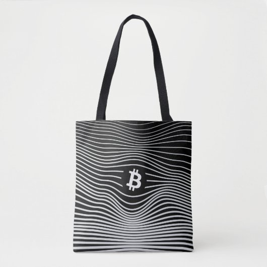 Bitcoin Force (ブラック) トートバッグ (正面)