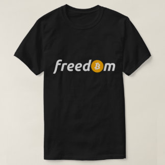 Bitcoin Freedom Crypto Investor Minimalist Design Tシャツ