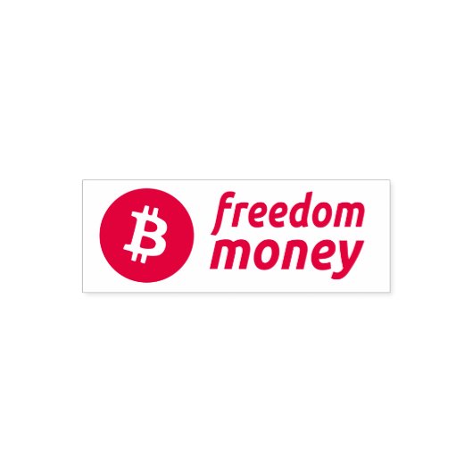 Bitcoin Freedom Moneyの自動手書きスタンプ セルフインキングスタンプ (デザイン)