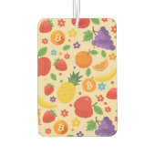Bitcoin Fruits カーエアーフレッシュナー (裏面)