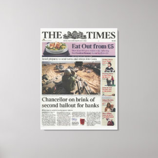 Bitcoin Genesis Block 2009 - Canvの最初のメッセージ キャンバスプリント