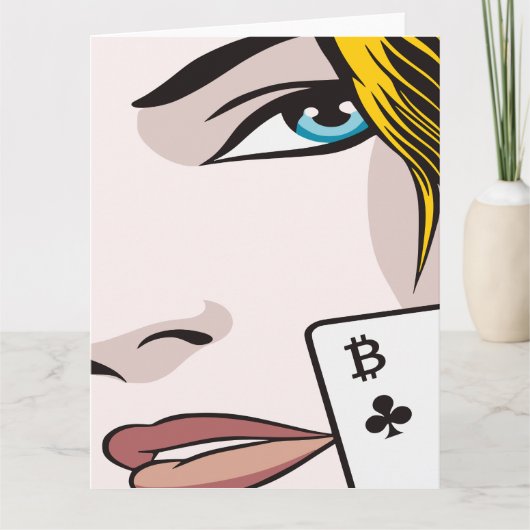 Bitcoin Girl カード (正面)