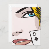 Bitcoin Girl 案内ポストカード (正面/裏面)