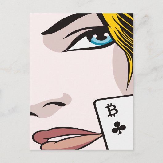 Bitcoin Girl 案内ポストカード (正面)