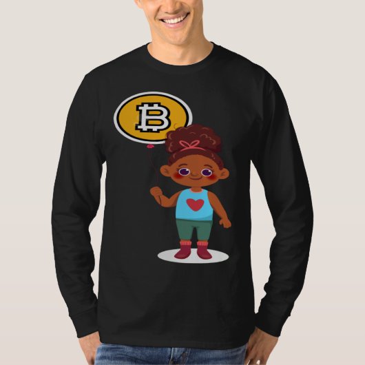 Bitcoin Girl Choice Of Investment Bitcoin Cryptocu Tシャツ (正面)