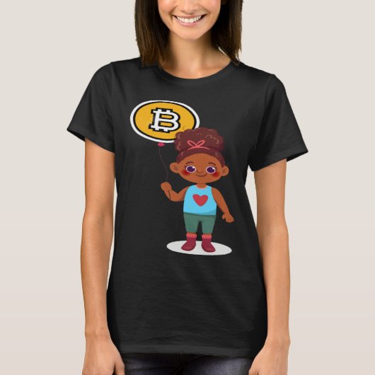 Bitcoin Girl Choice Of Investment Bitcoin Cryptocu Tシャツ (正面)