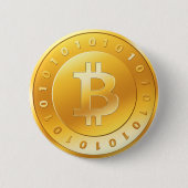 bitcoin_goldv2 缶バッジ (正面)