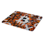 "Bitcoin Graffiti" (スタイル #2) ストリートアート カッティングボード (角)