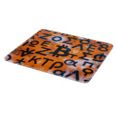 "Bitcoin Graffiti" (スタイル #5) ストリートアート カッティングボード (角)