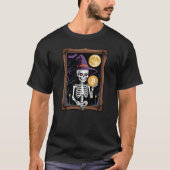 Bitcoin Halloween Skeleton Spooky Crypto Tシャツ (正面)