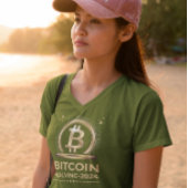 BITCOIN HALVING 2024暗号化デジタル通貨 Tシャツ