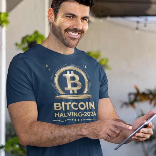 BITCOIN HALVING 2024暗号化デジタル通貨 Tシャツ