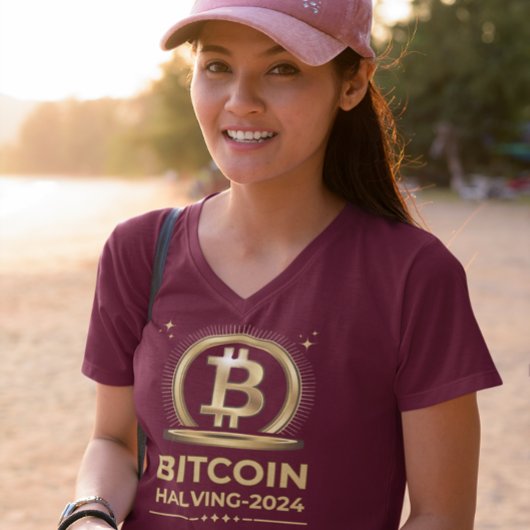 BITCOIN HALVING 2024暗号化デジタル通貨 Tシャツ